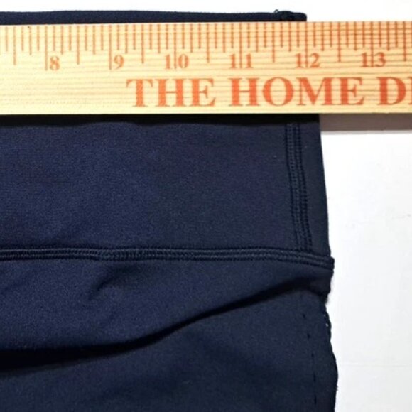 LULULEMON Women's Stretch Activewear Yoga Leg Vent Holes Leggings Size 6 Blue - Picture 12 of 14